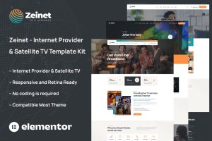 Zeinet – Internet Provider & Satellite TV Template Kit