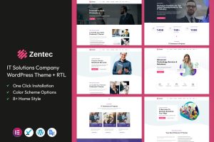 Zentec – IT Solutions Company WordPress Theme