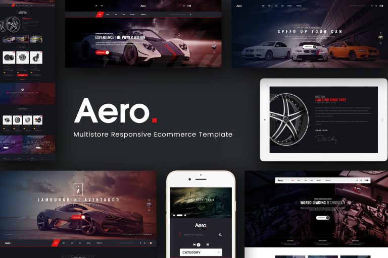 Aero – Car Accessories Responsive Magento Theme
