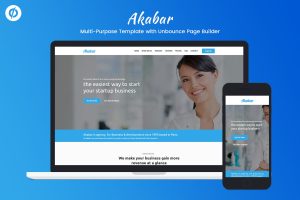 Akabar – Multi – purpose Unbounce Landing Page
