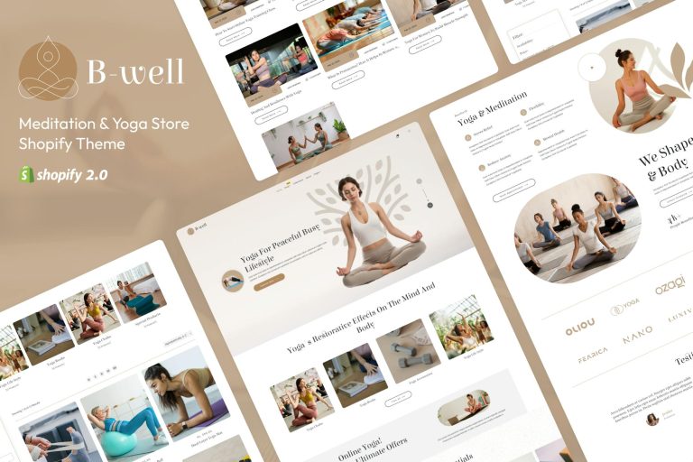 BeWell – Meditation & Yoga Store Shopify Theme