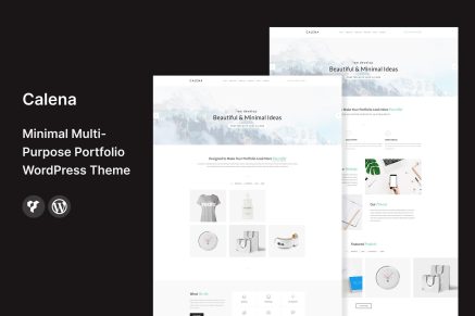 Calena- Minimal Portfolio 2.4 WordPress Theme