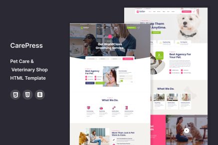 CarePress - Pet Care HTML Template