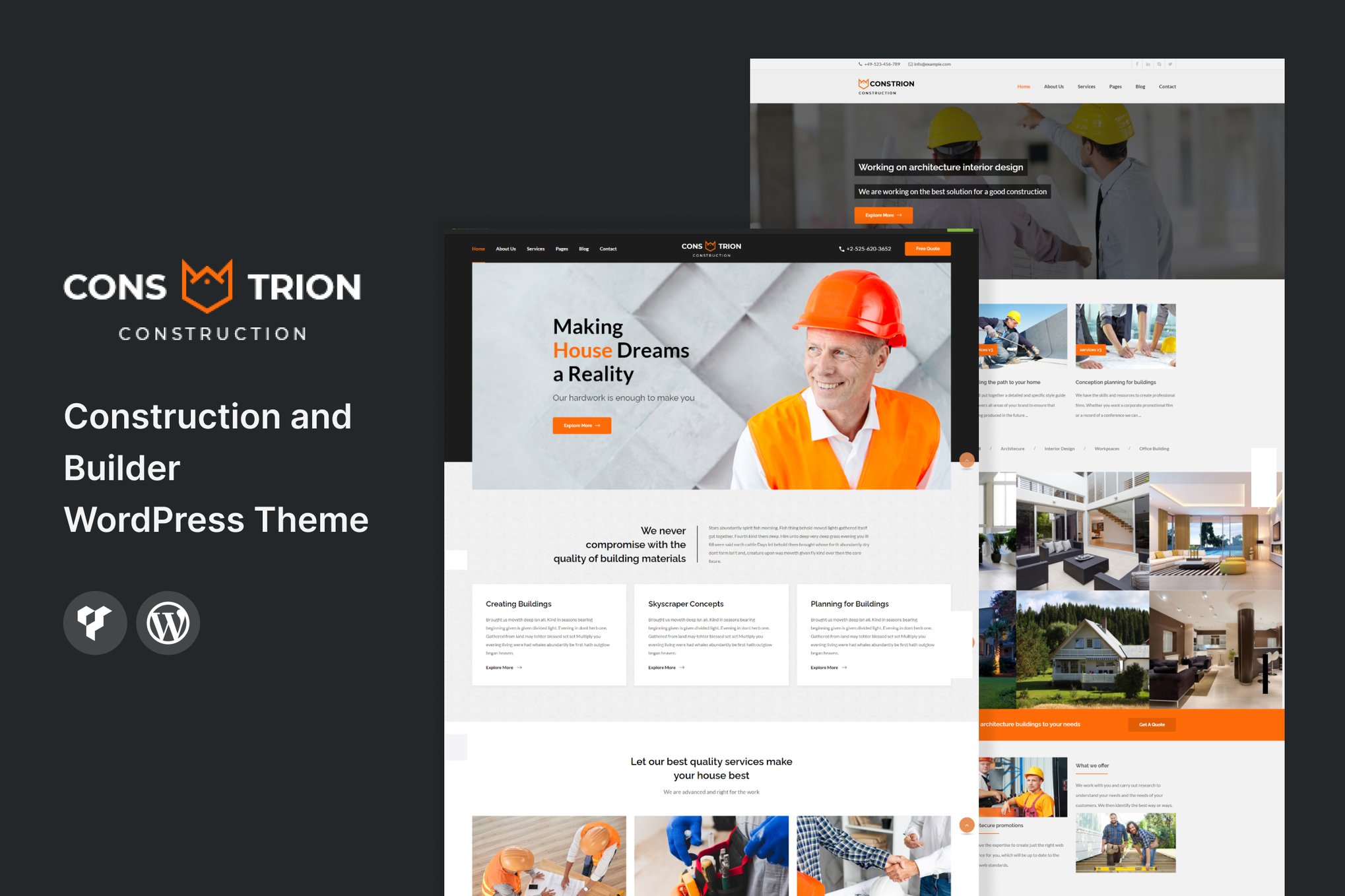 Constrion- Construction and Builder 1.0 WordPress Theme