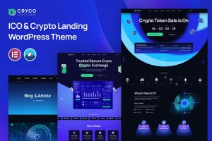 Cryco – ICO & Crypto Landing WordPress Theme