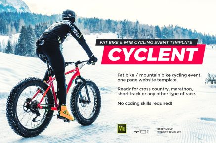 Cyclent- Winter Cycling Race Event Template