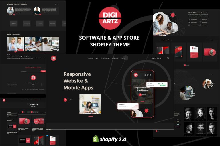 Digiartz – Software & App Store Shopify Theme