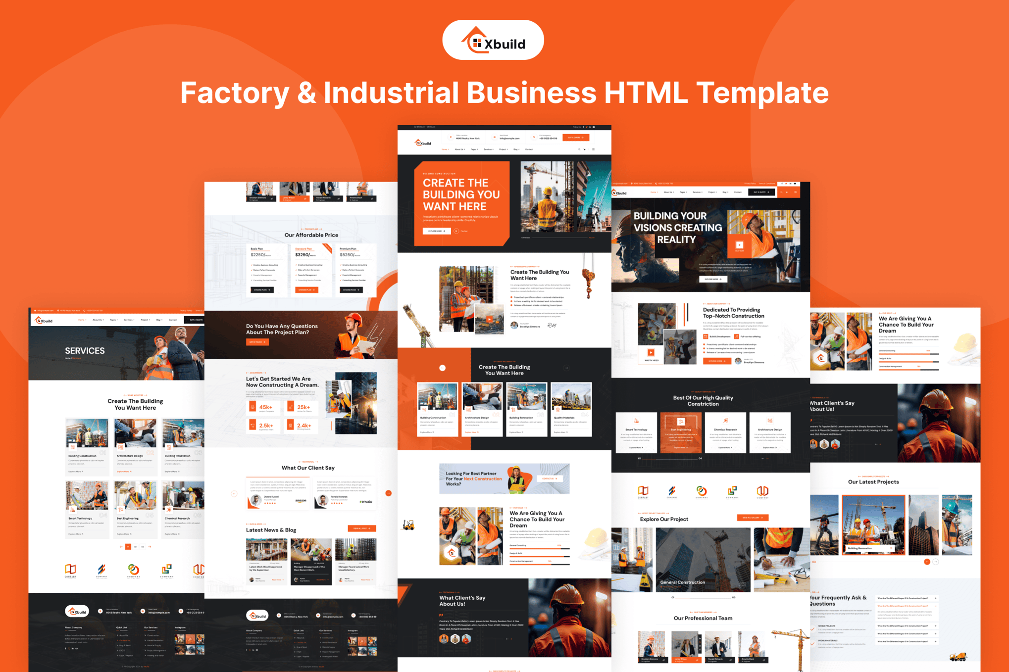 Factory & Industrial Business HTML Template
