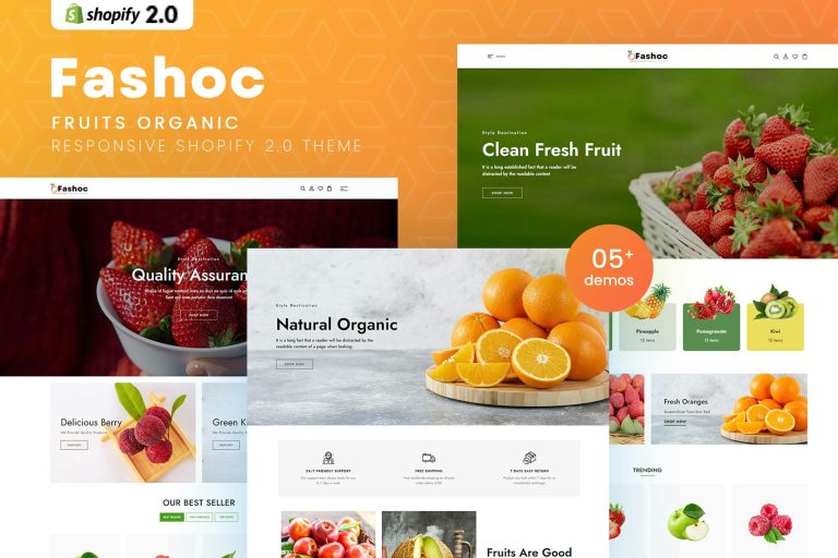 Fashoc – Fruits Organic Shopify 2.0 Theme