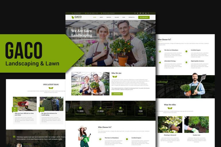 Gaco – Landscaping and Gardening Muse Template