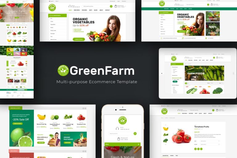 Greenfarm – Organic and Food Prestashop Theme