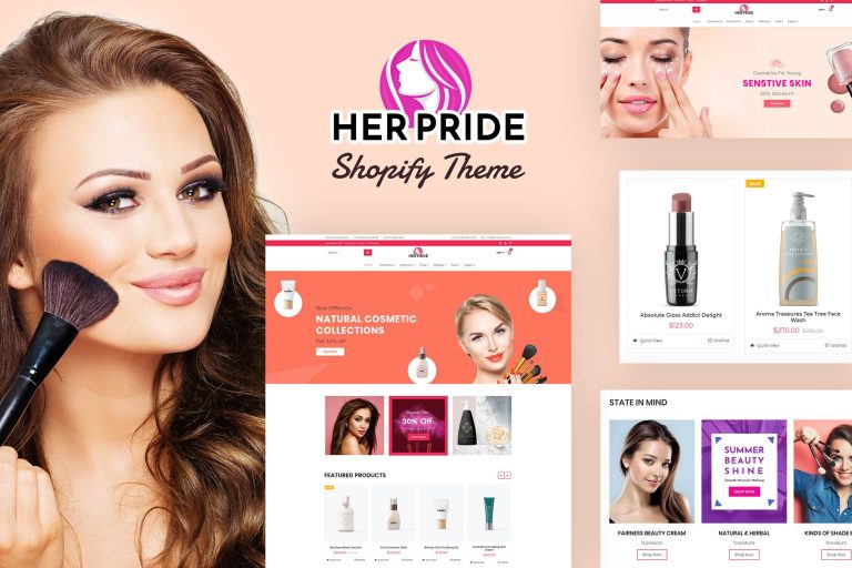 HerPride – Shopify Beauty Center, Cosmetic Shop