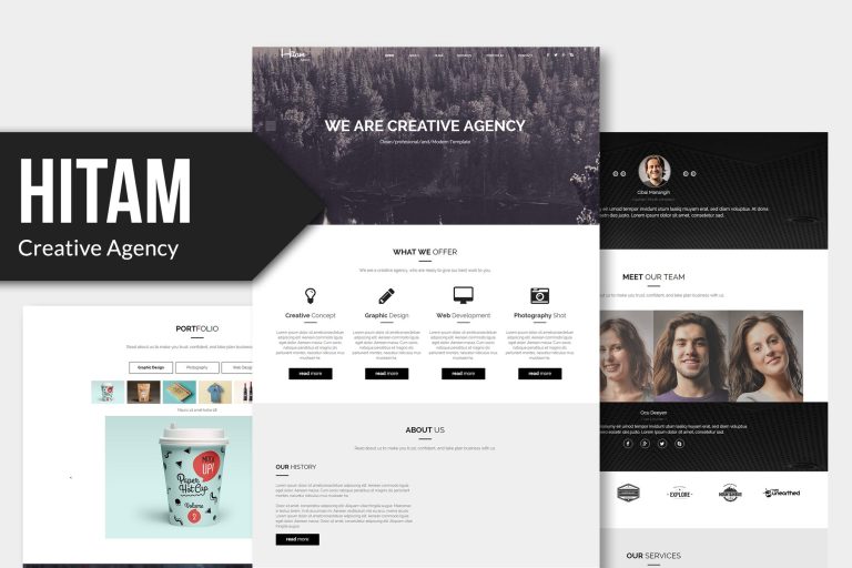 Hitam – Onepage Muse Template