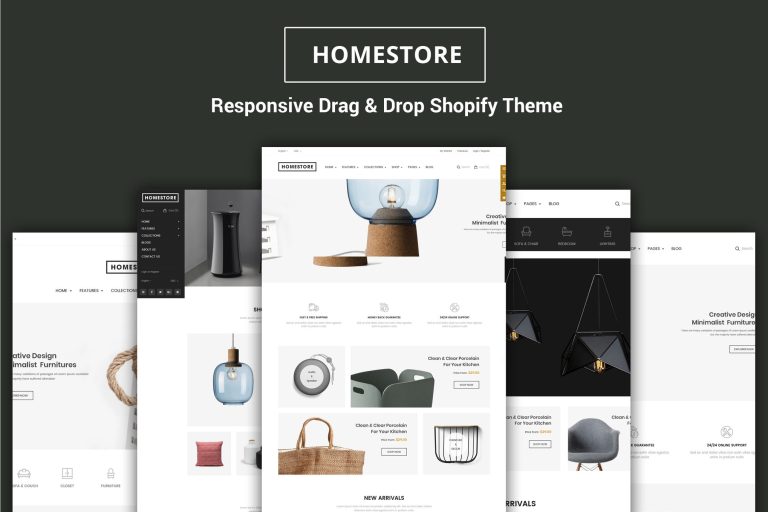 HomeStore – Furniture Sections Shopify Theme