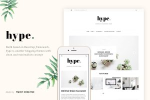 Hype – Minimal Grid Tumblr Theme