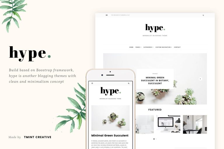 Hype – Minimal Grid Tumblr Theme