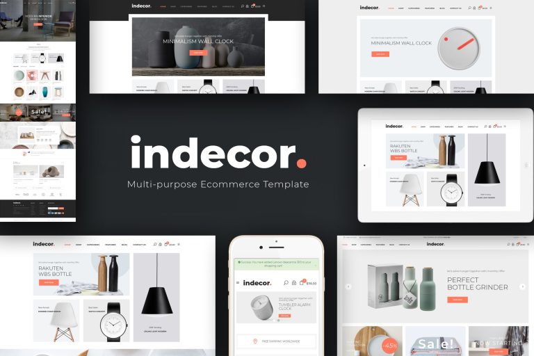 Indecor – Clean and Minimal Opencart Theme