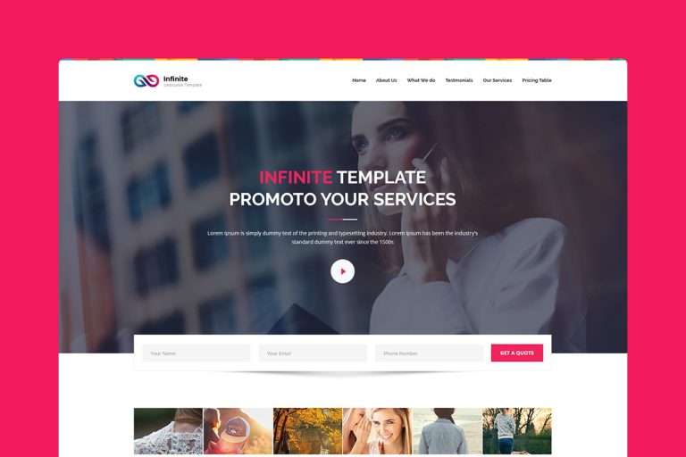 Infinite – CMS Unbounce Template