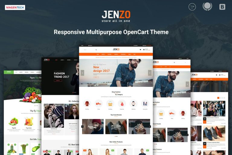 Jenzo – Drag and Drop Multipurpose OpenCart 3 Theme