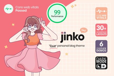 Jinko- Your Personal Blog 1.1.4 WordPress Theme