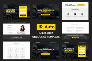 Jr. Auto Insurance Landing Page – Responsive HTML5