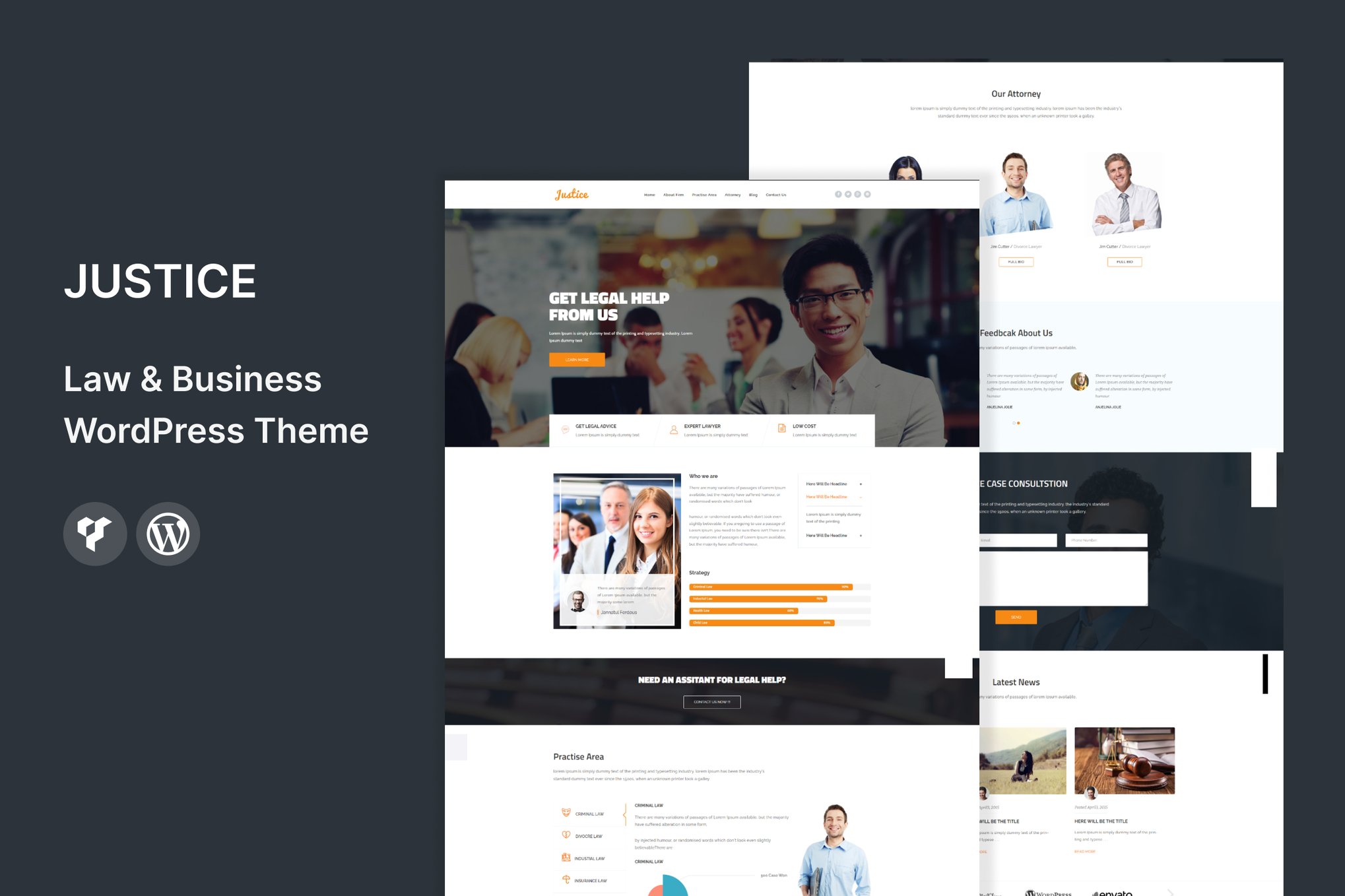 JUSTICE- Law & Business 1.4 WordPress Theme
