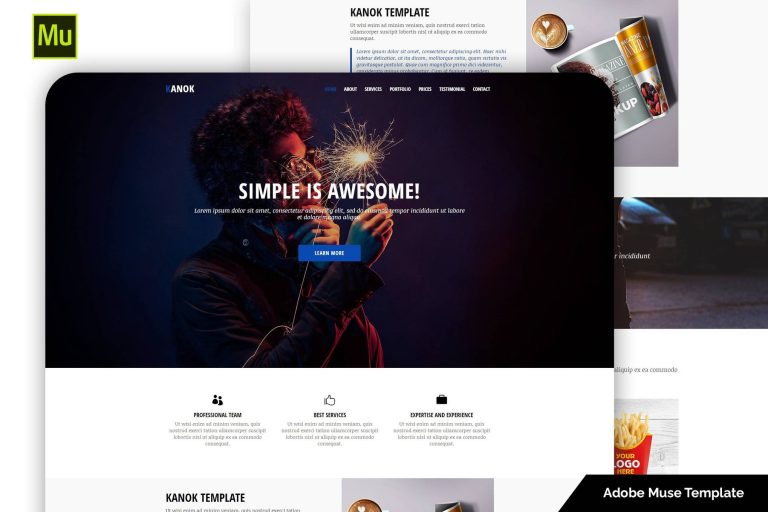 Kanok – Responsive Portfolio Template