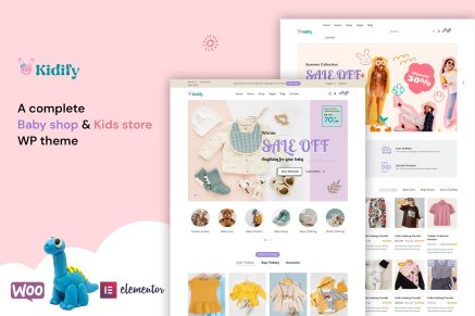 Kidify- Baby Store Woocommerce Kids Shop 1.2.1 WordPress Theme