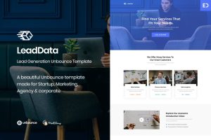 LeadData – Lead Generation HTML Landing Page