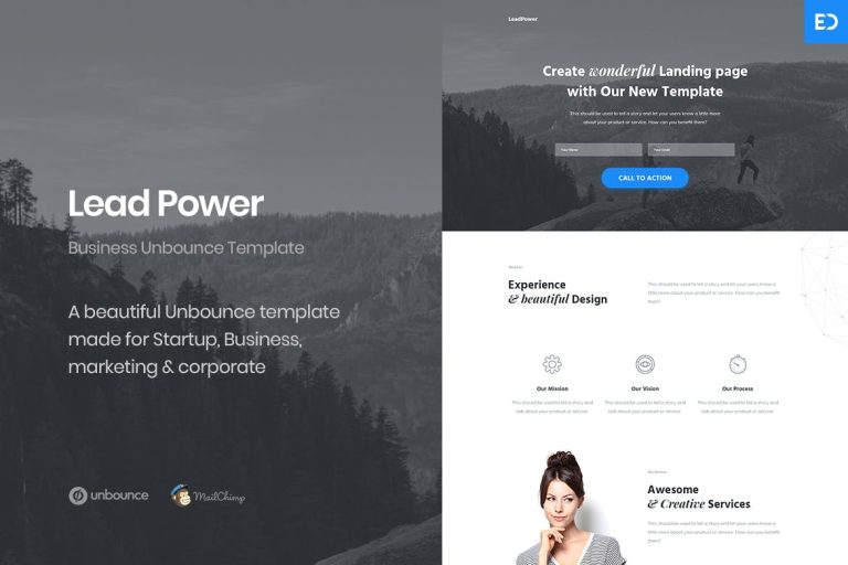 LeadPower – Unbounce Landing Page Template