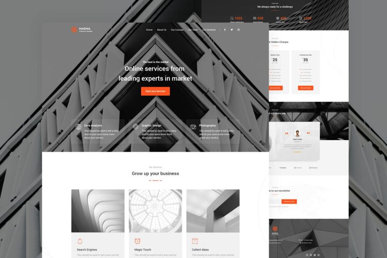 Magma – Business Unbounce Landing Page Template