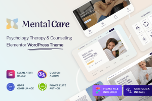 Mental Care – Therapy & Counseling WordPress Theme