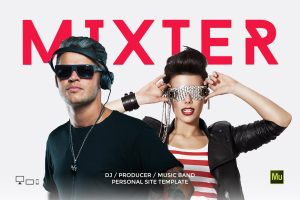 Mixter – DJ / Producer Personal site template