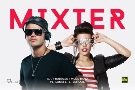 Mixter- DJ / Producer Personal site template