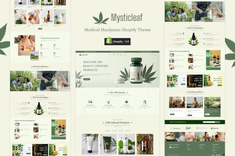 Mysticleaf – Medical Marijuana Shopify Store
