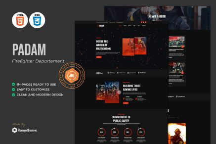 Padam - Firefighter Departement HTML Template