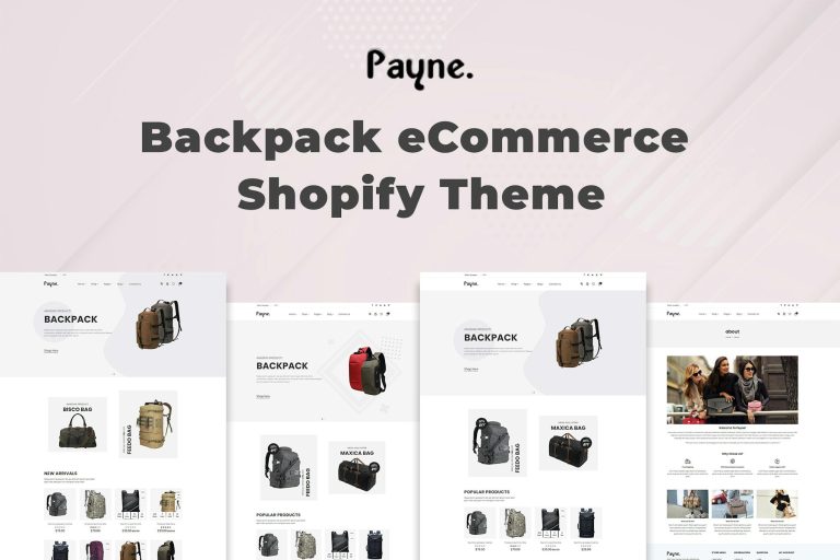 Payne – Backpack eCommerce Shopify Theme