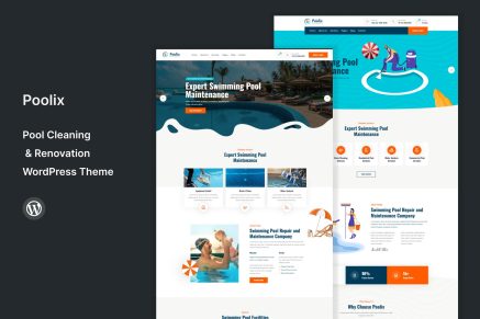 Poolix- Pool Cleaning & Renovation 1.1 WordPress Theme