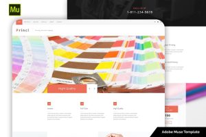 Princi – Printing Services Muse Template