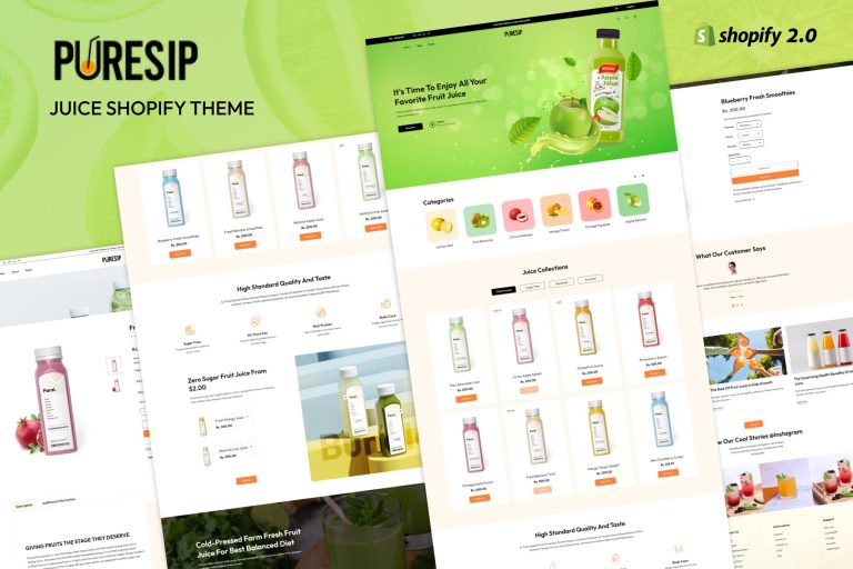 Puresip – Diet Nutrition Products, Juice Store