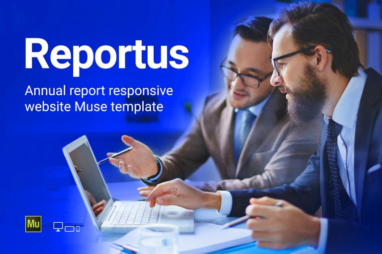 Reportus – Annual Report Responsive Muse Template