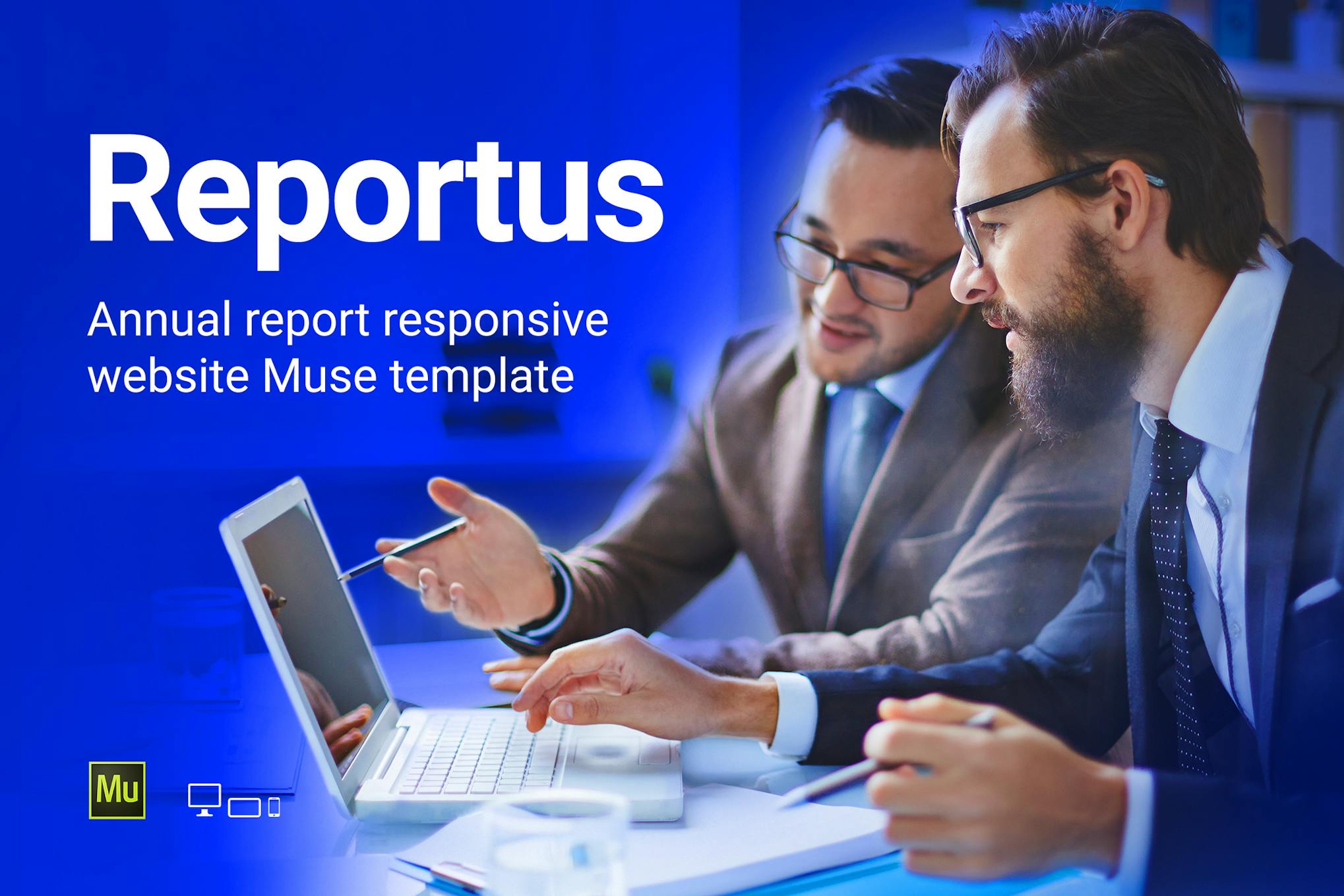 Reportus- Annual Report Responsive Muse Template
