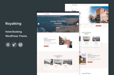 Royalking- Hotel Booking 1.0 WordPress Theme