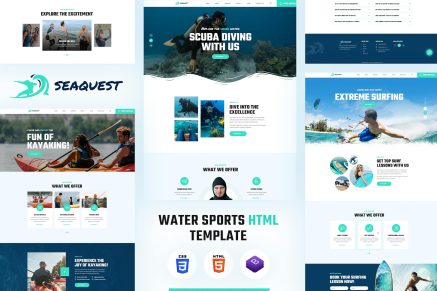 Seaquest | Water Sports HTML Template