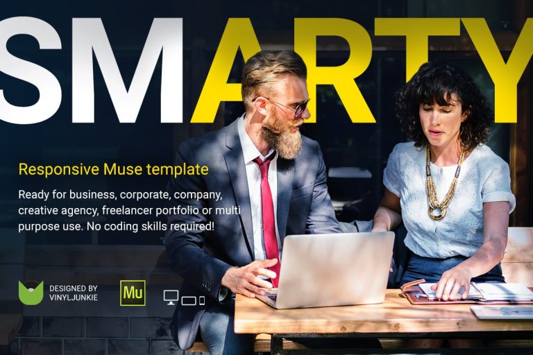 SmArty – Multipurpose Responsive Muse Template