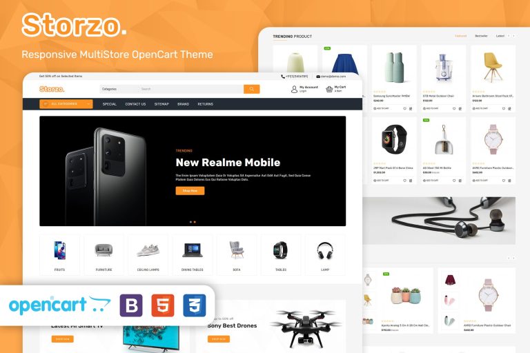 Storzo – Multipurpose E – commerce Opencart 3 Theme