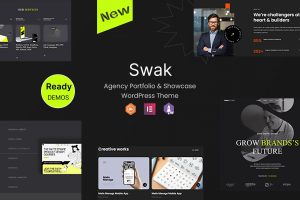 Swak – Agency Portfolio & Showcase WordPress Theme