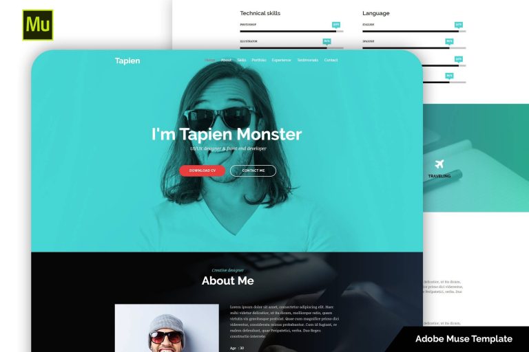 Tapien – CV Resume Personal and Portfolio