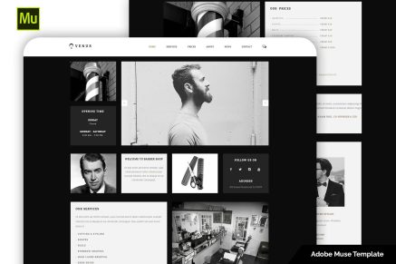 Venus- Hair Salon and Barber Shop Template