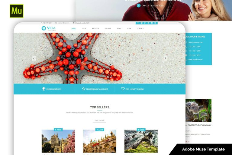 Vida – Multipurpose Muse Template